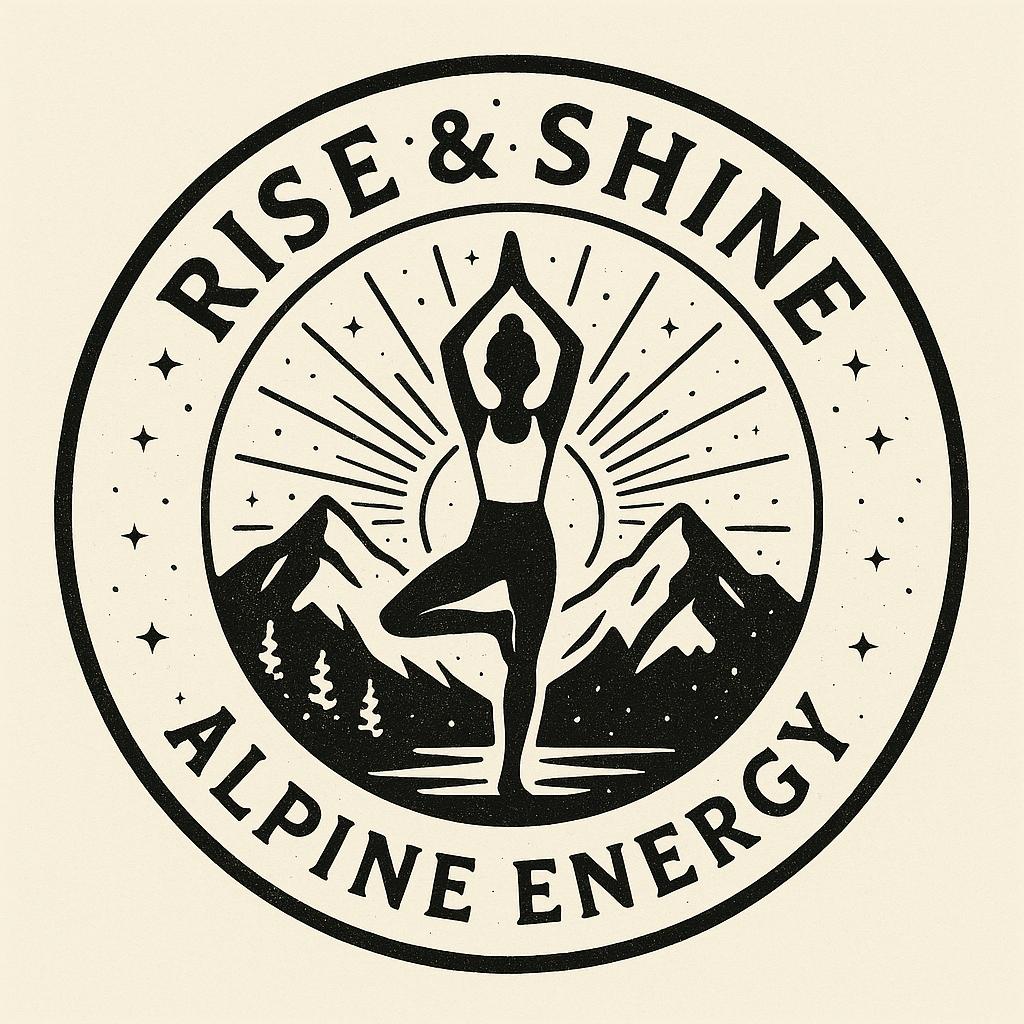 Alpine Energy - Handbedruckte Stoff-Cocktailservietten im 4er-Set