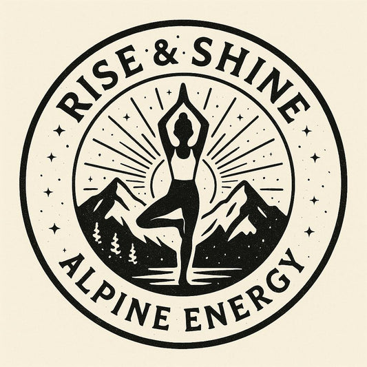 Alpine Energy - Handbedruckte Stoff-Cocktailservietten im 4er-Set