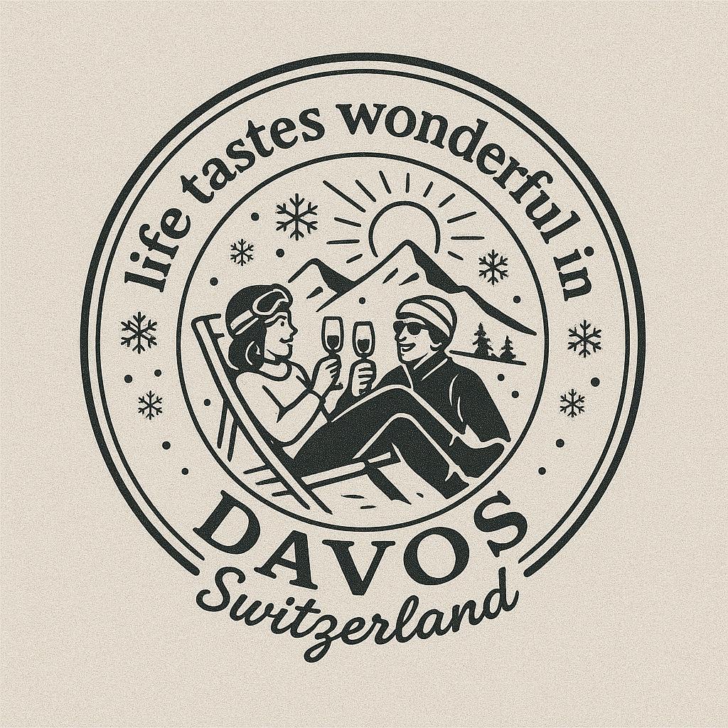 Davos - Handbedruckte Stoff-Cocktailservietten im 4er-Set