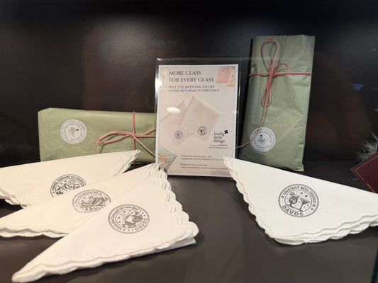 Viva la Grischa - Handbedruckte Stoff-Cocktailservietten im 4er-Set